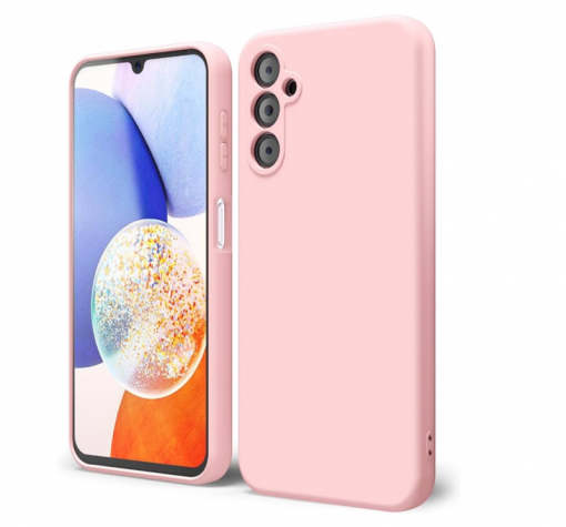 Силиконов калъф / кейс / за Samsung A25 5G - розов гръб със защита за камерата