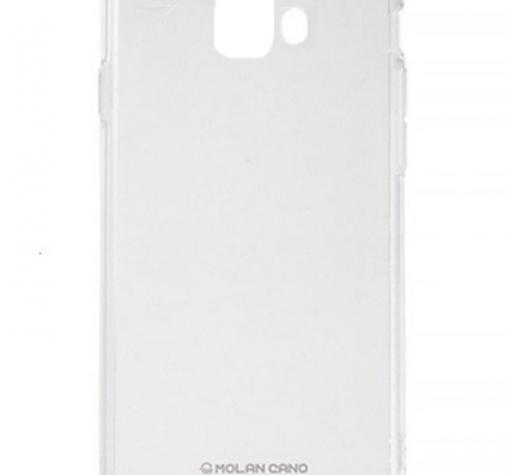 Силиконов калъф / гръб / TPU MOLAN CANO Jelly Case за Samsung A3 2017 A320 - прозрачен / брокат