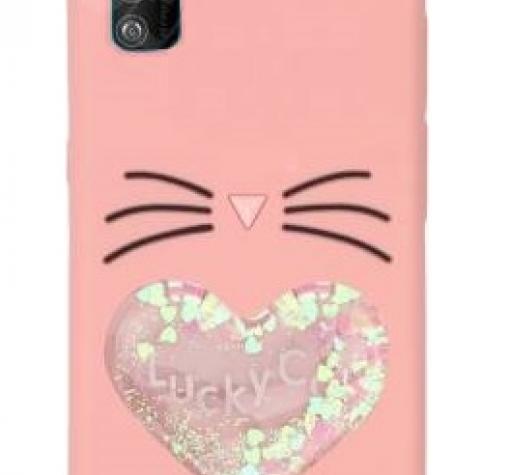 Силиконов калъф / гръб / TPU 3D за Samsung A32 5G - Lucky Cat / розов