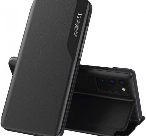 Луксозен активен калъф Smart View за Apple iPhone 13 - черен
