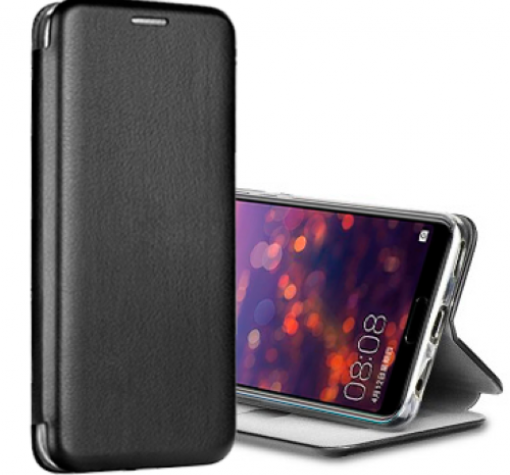 Кожен калъф Flip тефтер със стойка OPEN за Samsung A35 - черен