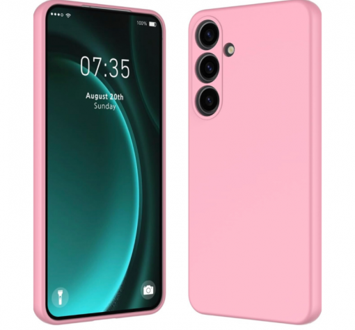 Силиконов калъф / кейс / Nano TPU за Samsung A36 5G - розов гръб със защита за камерата