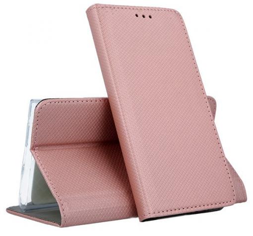 Кожен калъф Magnet Case със стойка за Samsung A32 5G – Rose Gold