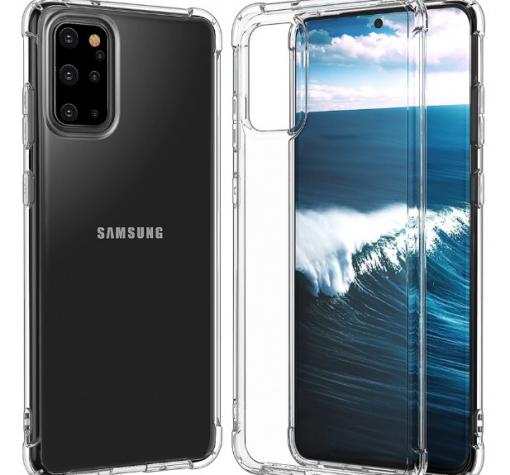 Удароустойчив силиконов калъф / гръб / TPU за Samsung A41 - прозрачен