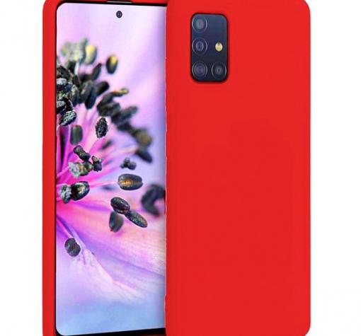 Луксозен силиконов калъф / гръб / Nano TPU кейс за Samsung A52 4G / A52 5G / A52s 5G - червен