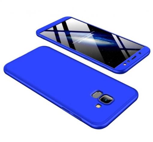 Твърд гръб Magic Skin 360° FULL за Samsung A6 2018 - син