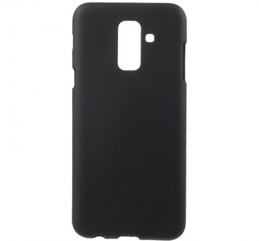 Луксозен силиконов калъф / гръб / TPU Mercury GOOSPERY Soft Jelly Case за Samsung A6 Plus 2018 - черен