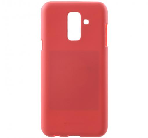 Луксозен силиконов калъф / гръб / TPU Mercury GOOSPERY Soft Jelly Case за Samsung A6 Plus 2018 - корал