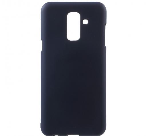 Луксозен силиконов калъф / гръб / TPU Mercury GOOSPERY Soft Jelly Case за Samsung A6 Plus 2018 - тъмно син