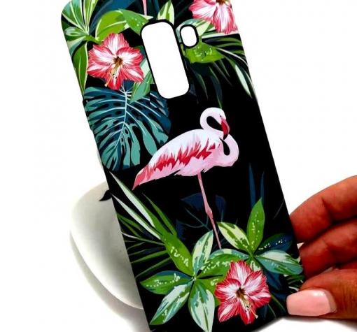 Силиконов калъф / гръб / TPU LUXO за Samsung A6 Plus 2018 - розово фламинго