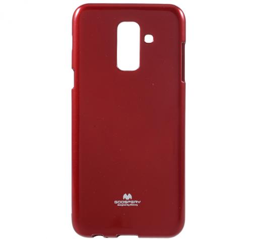 Луксозен силиконов калъф / гръб / TPU Mercury GOOSPERY Jelly Case за Samsung A6 Plus 2018 - червен