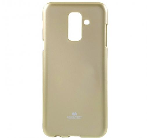 Луксозен силиконов калъф / гръб / TPU Mercury GOOSPERY Jelly Case за Samsung A6 Plus 2018 - златист