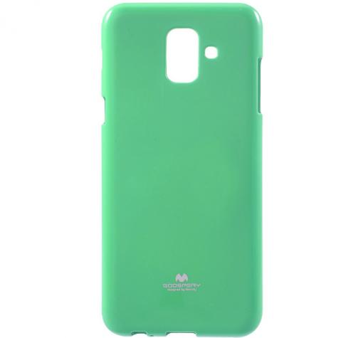 Луксозен силиконов калъф / гръб / TPU Mercury GOOSPERY Jelly Case за Samsung A6 2018 - мента