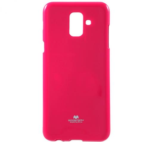 Луксозен силиконов калъф / гръб / TPU Mercury GOOSPERY Jelly Case за Samsung A6 2018 - розов