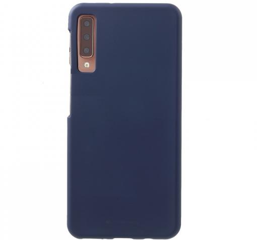 Луксозен силиконов калъф / гръб / TPU Mercury GOOSPERY Soft Jelly Case за Samsung A7 2018 A750F - тъмно син