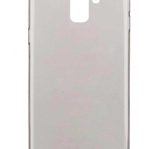 Ултра тънък силиконов калъф / гръб / TPU Ultra Thin за Samsung A8 2018 A530F - сив / прозрачен