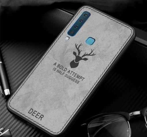 Луксозен гръб Deer за Samsung A9 A920F 2018 - сив