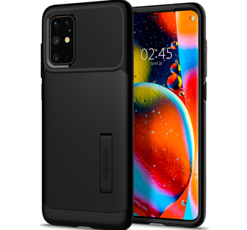 Оригинален гръб Spigen Slim Armor със стойка за Samsung S20 - черен