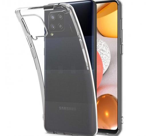 Луксозен силиконов калъф / гръб / TPU 2.0mm за Samsung A42 5G - прозрачен