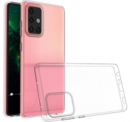 Луксозен силиконов калъф / гръб / TPU 1.8mm за Samsung A72 / A72 5G - прозрачен