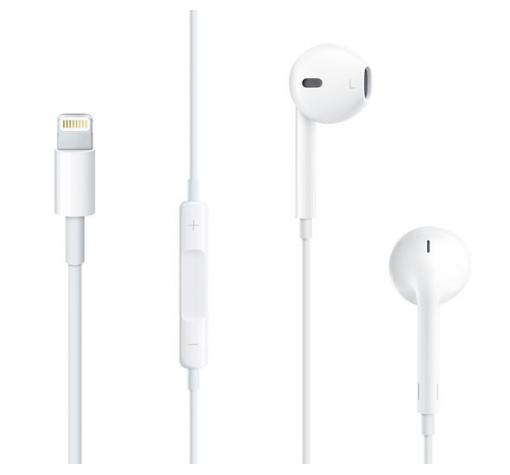 Стерео слушалки / Lightning Output Earpod Earphone / за Apple iPhone 7 /Apple iPhone 7 Plus - бели