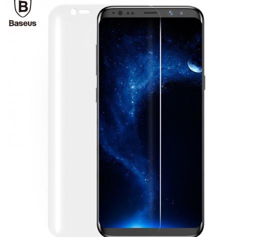 Оригинален удароустойчив извит скрийн протектор Baseus за Samsung S8 G950 - прозрачен