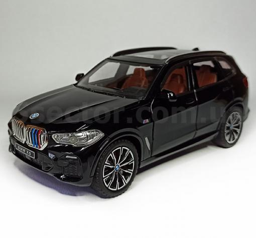 Метална кола с отварящи се врати капаци светлини и звуци BMW X5 1:24