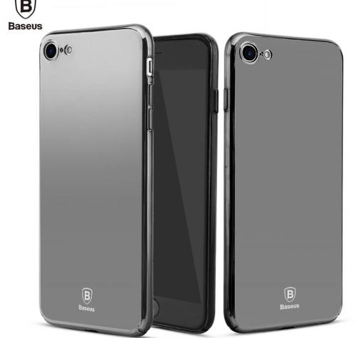 Оригинален гръб Baseus Glass Case за Apple iPhone 6 / iPhone 6S - черен / огледален