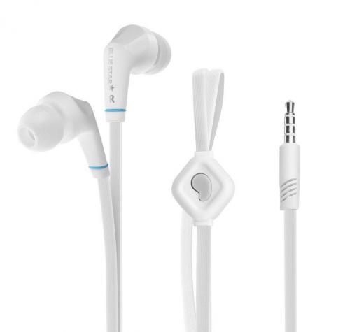 Оригинални стерео слушалки BLUE STAR JD-88 / handsfree / 3.5mm за смартфон - бели