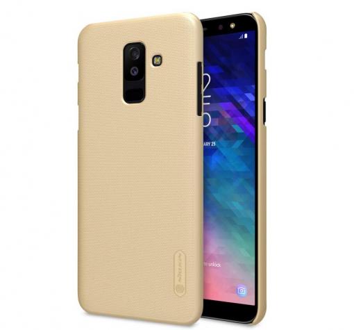 Луксозен твърд гръб Nillkin за Samsung A6 Plus 2018 - златист