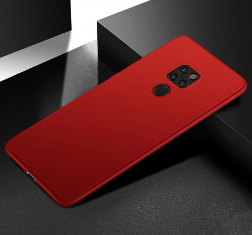 Силиконов калъф / гръб / TPU за Huawei Mate 20 - червен / мат