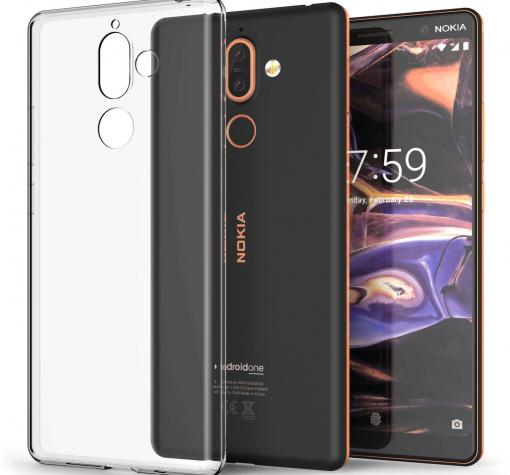 Ултра тънък силиконов калъф / гръб / TPU Ultra Thin за Nokia 7 Plus - прозрачен