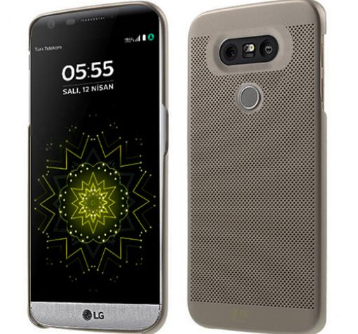 Луксозен твърд гръб LOOPEE CASE за LG G5 - графит / Perforated