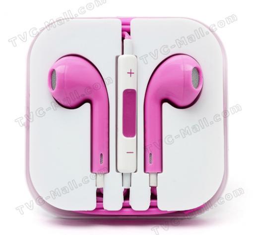 Стерео слушалки /Handsfree/ 3,5mm - розови