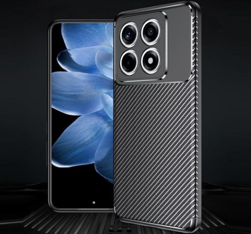 Луксозен силиконов калъф / гръб / кейс TPU case Auto Focus за Xiaomi 14T / Xiaomi 14T Pro - черен кейс / Carbon