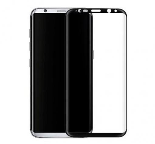 EQUIPTORS full cover screen protector PET / TPU за Samsung S9 G960 / Силиконов извит скрийн протектор - черен