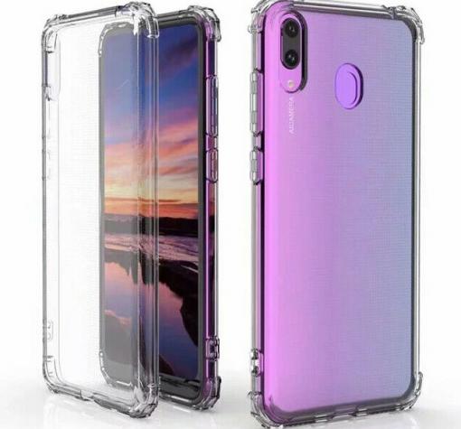 Удароустойчив силиконов калъф за Huawei Y7 2019 - прозрачен