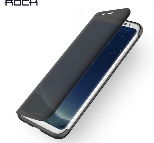Оригинален калъф Flip Cover ROCK DR.V Invisible Series за Samsung S9 Plus G965 - черен