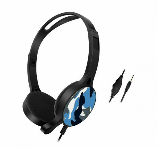 Геймърски слушалки GM-010 / Gaming Headset GM-010 - син камуфлаж