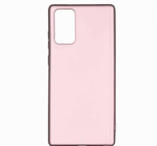 Силиконов калъф / гръб / TPU за Samsung A31 - Rose Gold / мат