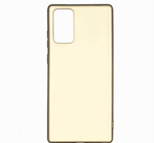 Силиконов калъф / гръб / TPU за Huawei P Smart 2021 - златист / мат