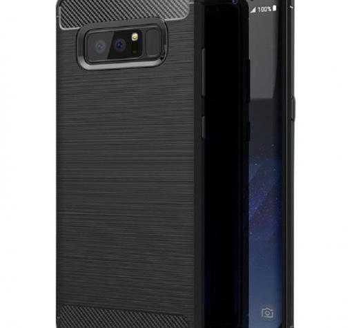 Силиконов калъф / гръб / TPU за Samsung Note 8 N950 - черен / carbon