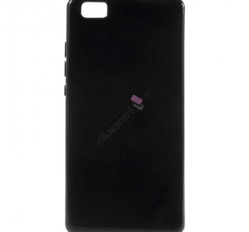 Силиконов гръб / калъф / TPU за Huawei Ascend P8 Lite / Huawei P8 Lite - черен / гланц