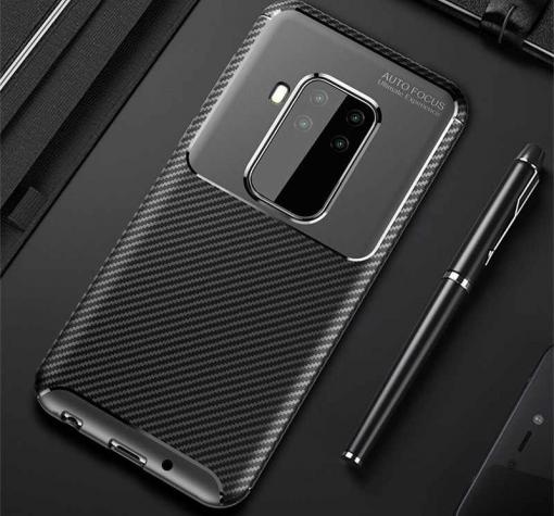 Луксозен силиконов калъф / гръб / TPU Auto Focus за Motorola One Zoom - черен / Carbon