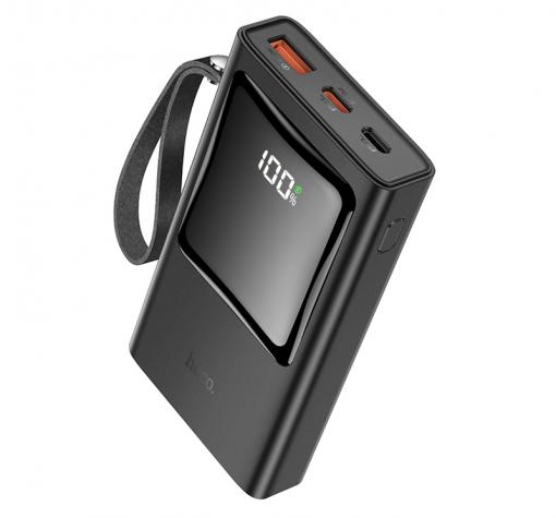 Универсална външна батерия HOCO Q4 Power Bank / LED Display / 10000mAh / Type-C / PD 20W+USB 33W / Universal HOCO Q4 Power Bank 10000mAh / Type-C / PD20W+USB 33W - черна