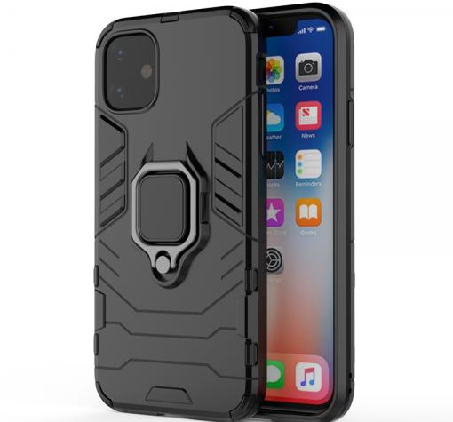 Удароустойчив кейс със стойка и магнитно захващане за Apple iPhone 13 Pro 6.1"– черен