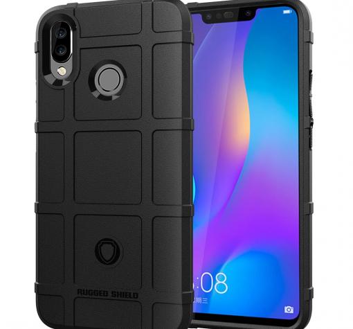 Оригинален силиконов калъф / гръб / Rugged Shield TPU Case за Motorola One Action - черен
