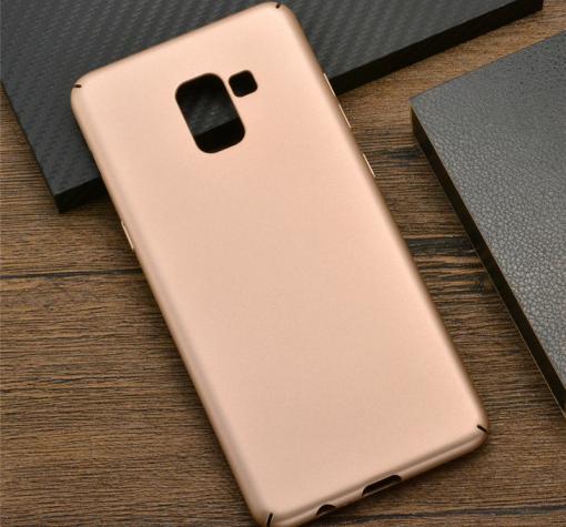 Луксозен твърд гръб за Samsung A8 2018 A530F - Rose Gold