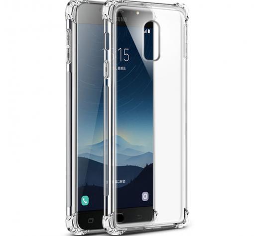 Удароустойчив ултра тънък силиконов калъф / гръб / TPU за Samsung J3 2017 J330 - прозрачен