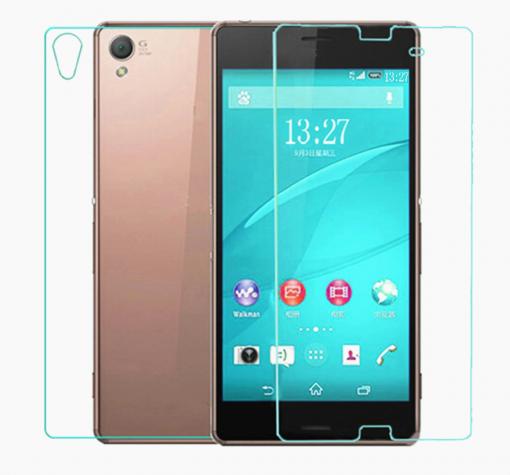 Стъклен скрийн протектор / 9H Magic Glass Real Tempered Glass Screen Protector 2 в 1 за Sony Xperia Z2 - лице и гръб